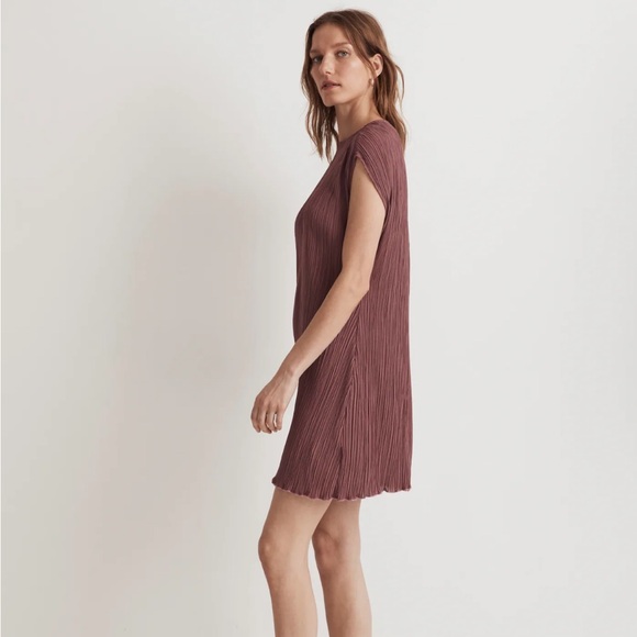 Madewell Plissé Mini Tee Dress - Picture 2 of 4